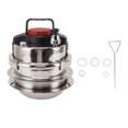 thumbnail image 1 of Olla a presión de acero inoxidable 304 de 1,4 L para comedor de 2 a 3 personas, apta para lavavajillas, compatible con cocina de inducción de gas, 1 of 10