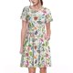 thumbnail image 1 of Easygdp Rabbit And Butterfly para Vestido Transpirable de Mujer, Vestido Suelto de Manga Corta con Pliegues y Bolsillos para el Verano, 1 of 6