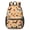 Dachshund and Maple, variant on Dog Head Checkerboard Beige 17" School Backpacks for Teens,Waterproof Oxford Fabric,S-Shape Padded Straps for School,Travel,Hiking,Camping