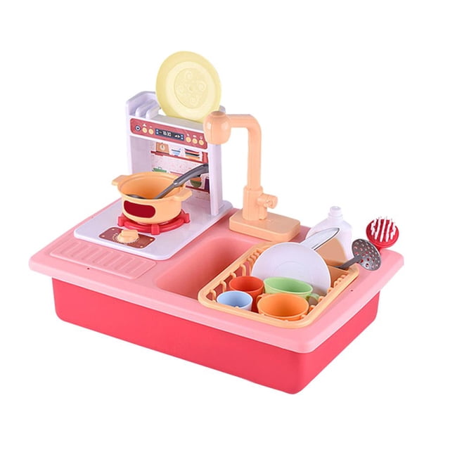 Juego De Juguetes Para Jugar A Las Casitas Juego De Juguetes De Simulación De Lavavajillas Eléctrico Juego De Rol Regalo Para Niños Yuarrent FN003489-02