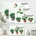 thumbnail image 4 of Designart ' Three Cacti In Clay Pots With Green Dots ' Traditional Canvas Wall Art Print, 4 of 4
