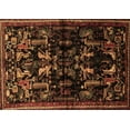 thumbnail image 1 of Ahgly Company Indoor Rectangle Animal Brown Traditional Area Rugs, 7' x 9', 1 of 4