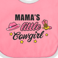 thumbnail image 4 of Inktastic Mamas Little Cowgirl with Cowgirl Hat and Boots Girls Baby Bib, 4 of 4