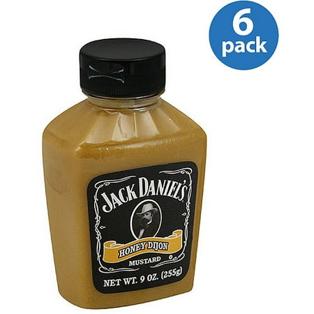 Jack Daniel's Honey Dijon Mustard, 9 oz, (Pack of 6)