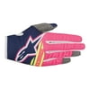Alpinestars Radar Flight Youth Gloves (Medium, Dark Blue/Pink Fluo/White)