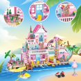 thumbnail image 3 of Set de construcción VGY Beach Villa 1040 PCS con yate y avión, 3 of 7