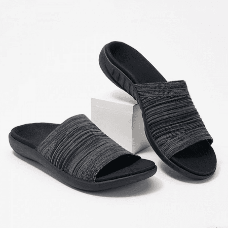 

Rush Women s Andrea Open Toe Slide Slipper with Moisture Wicking for Indoor/Outdoor Comfort and Arch Support S2851
