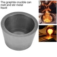 thumbnail image 4 of Crisol de grafito Herramienta de mezcla de fusión líquida de metal para análisis de experimentos de geología Crisol de grafito sin cubierta de diámetro 35 x altura 22 mm, 4 of 8