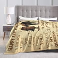 thumbnail image 5 of Happy 50th Wedding Anniversary Throw Blanket Home Decorative Love Blanket for Him Her Regalo Aniversario Couples, 5 of 5
