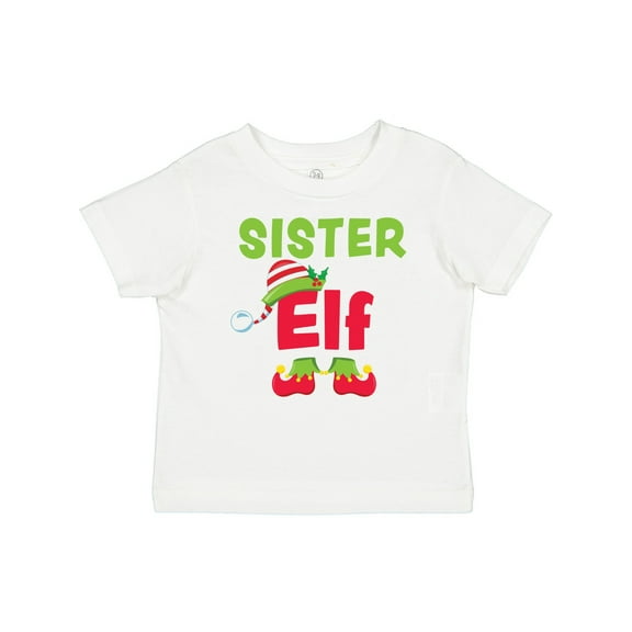 Inktastic Christmas Sister Elf Girls Baby T-Shirt
