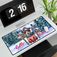 thumbnail image 3 of Hello Welcome Winter The Ski Rat Terrier Snowy Day Desk Mat Full Keyboard Mouse Pad Ratty Dog Lover Large Mousepad - 13013, 3 of 5