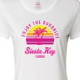 thumbnail image 4 of Inktastic Summer Enjoy the Sunshine Siesta Key Florida in Pink Women's T-Shirt, 4 of 5