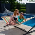 thumbnail image 6 of Vivere Double Quilted Fabric Spreader Bar Hammock - Ciao, 6 of 6