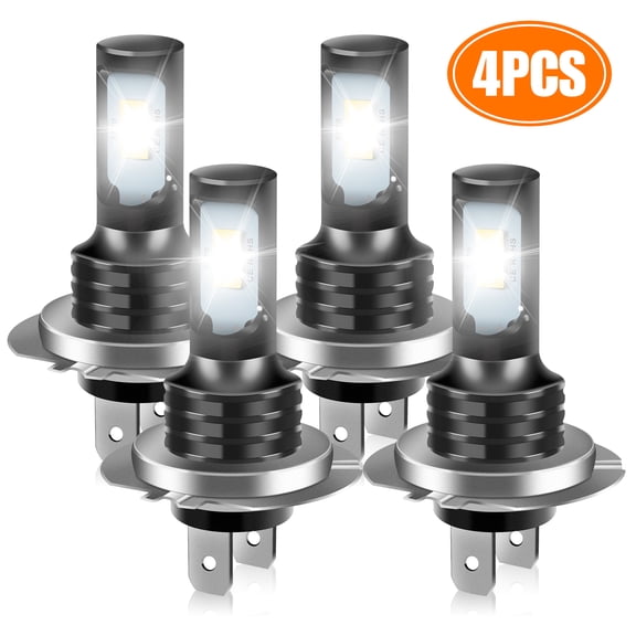 TSV H7 LED Fog Light Bulbs 6000K Xenon White, Super Bright High Power COB Chips LED Fog Daytime Running Lights DRL Bulbs Replacement for Cars, Trucks
