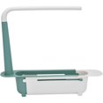 thumbnail image 1 of Expandable sink organizer large capacity green kitchen storage, 1 of 4