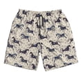 thumbnail image 3 of Uemuo Horse Pattern Men's Swim Trunks Hawaiian Beach Bathing Suit Swimsuits Beach Quick-Dry Shorts with Pockets-Small, 3 of 9