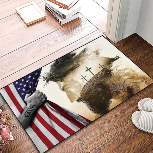 4th Of July Door Mat Patriotic Doormat Entryway Rug Welcome Independence Day Doormat Stain And Fad Patriotic Decor Welcome Outdoor Mat Deals Of The Day Clearance