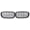 Black, variant on Grille Front Replacement Kidney Grill Diamond Meteor Style Chrome Black Compatible With For BMW F15 X5 X6 F16 2014-2018