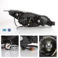 thumbnail image 2 of AKKON - Fits 2013 2014 Subaru Legacy | Outback Projector Chrome Headlights HeadLamp Driver Left+Passenger Right, 2 of 6