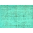 thumbnail image 1 of Ahgly Company Indoor Rectangle Abstract Turquoise Blue Contemporary Area Rugs, 4' x 6', 1 of 4