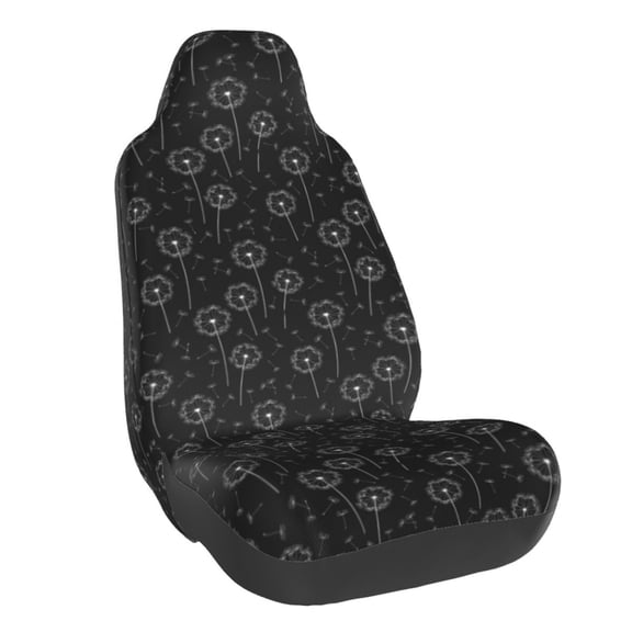 Naloa Flying Dandelion Car Seat Covers Universal Front Seat Coves for Car Accessories ,Padded Car Covers for Automotive, SUV, Truck, and Van