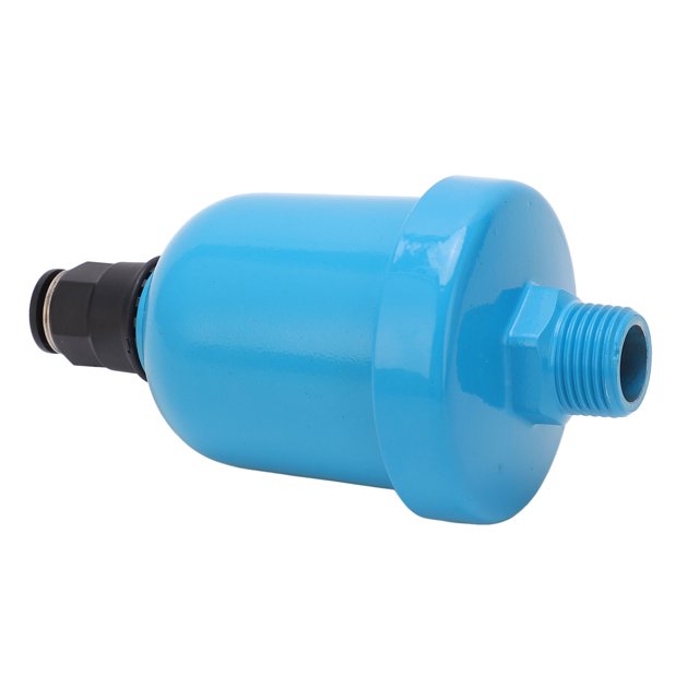Air Compressor Filter, G1/2 Air Compressor Drain Valve Strong Toughness Standard Interface Wear Resistance Aluminum Cover For Pipeline