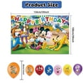 thumbnail image 3 of 32 Pcs For Mickey Theme For Mouse Clubhouse Birthday Party Decoration Set,Includes 5*3ft Birthday Backdrop,13 Cupcake Toppers,and 18 Balloons Party Supplies for Celebrations, 3 of 7