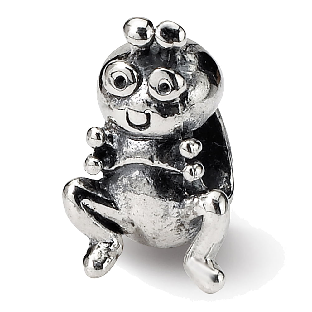 Reflection Beads Sterling Silver Small Hippo Bead 8 x 9 mm