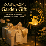 MEHOOM 32 Moon Fairy Solar Garden Lights, Decorative Solar Lights for Outside, Solar Powered Outdoor Lights, Outdoor Solar Lights for Walkway Yard Pathway Decor for Christmas Decorations