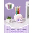 thumbnail image 4 of Pen Holder for Desk, Cute Desk Decor, Pencil Cup Holder Desk Stationery Makeup Brush Organizer for Office, Classroom, Home, Gift for Kids, Purple, 4 of 5