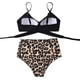 thumbnail image 5 of Conjunto de bikini cruzado para mujer, push up, cintura alta, trajes de baño de 2 piezas, 5 of 7
