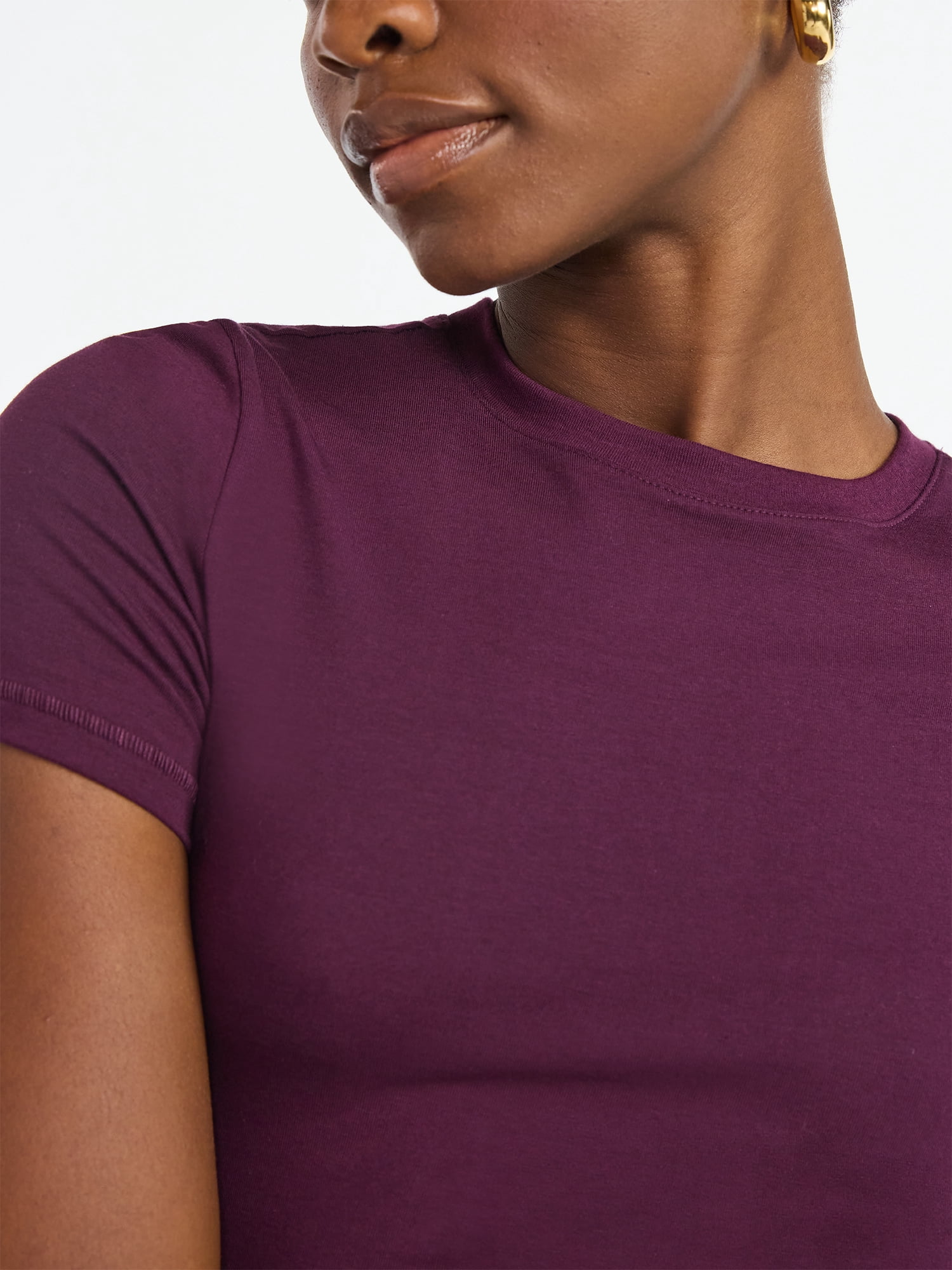 Scoop Women’s The York Baby Tee with Short Sleeves, Sizes XS-XXL