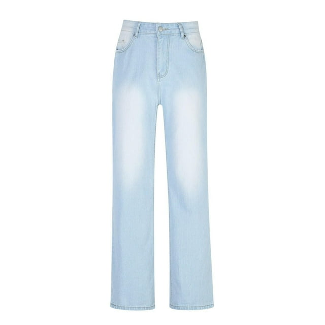 Birdeem Spring and Summer New Womens Button Solid Pocket Fashion Casual Jeans Pants