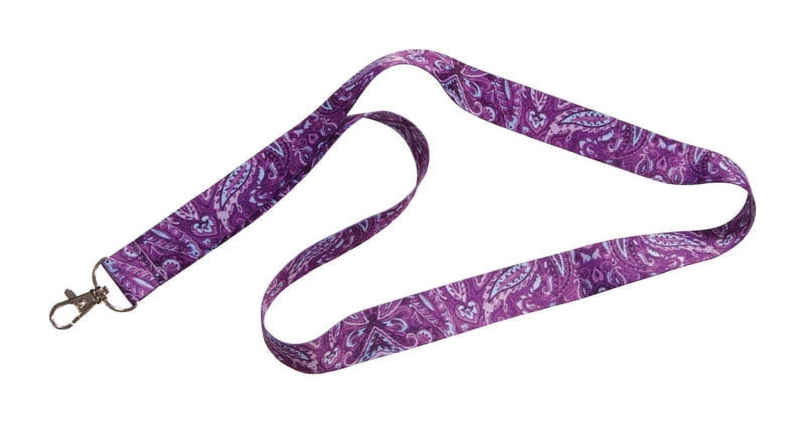 Hillman Purple Paisley Lanyard
