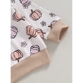 thumbnail image 4 of ZAXARRA Infant Baby Halloween Clothes FlowerPumpkin Print Long Sleeve Sweatshirt Long Pants Set 2Pcs Fall Outfits, 4 of 6