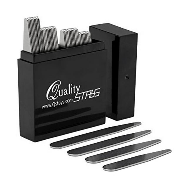 Staze Staze 36 Assorted Sizes Brushed Chrome Steel Collar Stays For Dress Shirts Walmart Com Walmart Com