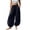 Black, variant on Bloomae Womens Wide Leg Barrel Pants Casual Drawstring Elastic High Waist Flowy Baggy Balloon Trousers Loose Comfy Ankle Cuffed Beach Vacation Lounge Pants with Pockets