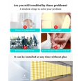 thumbnail image 3 of Window Privacy Film Yellow Gradient Stained Glass Window Film Decorative Sun Block Window Cover Farm Plaid Buffalo Checkered Gingham Window Clings Static Adhesive Sticker for Bathroom 23.6"x59", 3 of 7