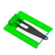 thumbnail image 2 of Tarjeta de objetivo de nivel láser vertical/horizontal Placa de línea roja/verde (verde) Likrtyny  Para estrenar, 2 of 6