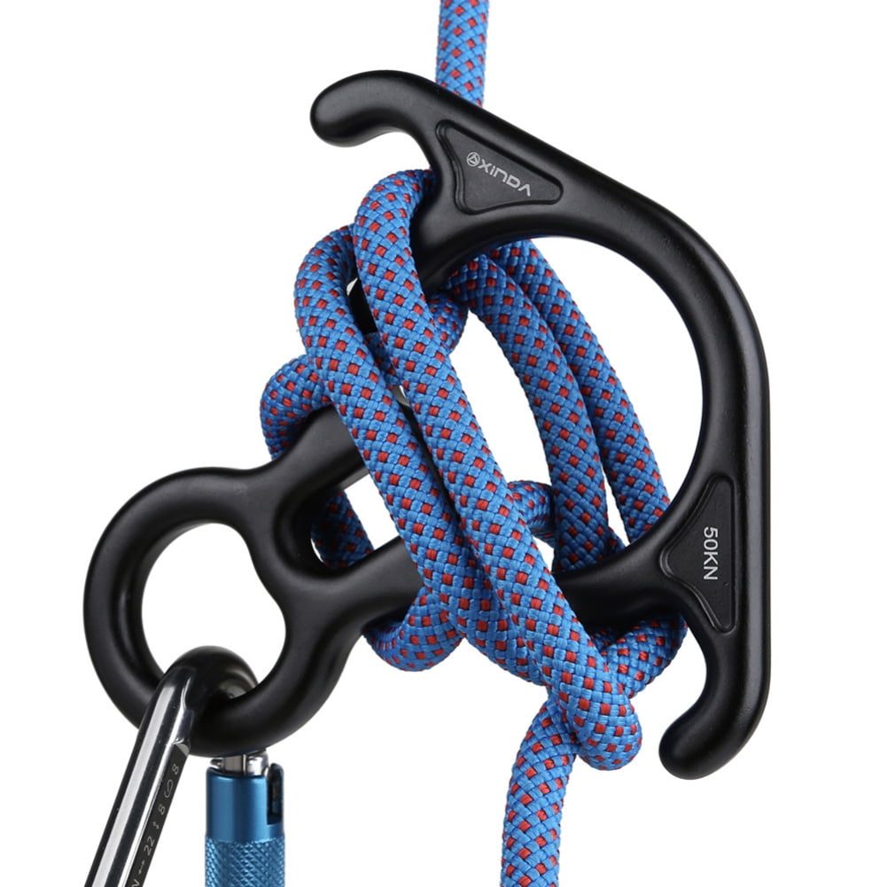 Opolski 50NG Figure 8-Rappel Rock Climbing Eight Rings Descender Device Carabine