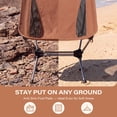 thumbnail image 3 of LAUSAINT HOME Ultralight Folding Camping Moon Chair, Heavy Duty 280 Lbs Portable Backpacking Chair, Padded Lightweight Outdoor Lawn Beach Chair with Carry Bag for Adult Camping Hiking Travel, Beige, 3 of 11