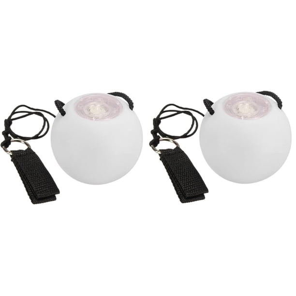 2 Piezas LED Poi Balls Glow Poi Balls LED Glow Toy Balls Strobe Spinning Ball para NiñOs Adultos
