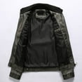 thumbnail image 3 of Lilgiuy Men's Leather Jacket Fashion Fall Winter Vintage Long Sleeve Zip Up Outwear Jacket for Motorcycle Biker Black, 3 of 4