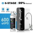 Frizzlife 600G Reverse Osmosis Under Sink Water Filter System, Alkaline