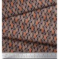 thumbnail image 3 of Soimoi Poly Georgette Fabric Leaves Small Decor Fabric Printed Yard 52 Inch Wide, 3 of 3