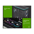 thumbnail image 5 of GAMEMAX Infinity N80 BK Black Curved Tempered Glass USB3.0/Type C ATX Mid Tower Case w/6 PWM ARGB Fans (Pre-Installed), 5 of 15