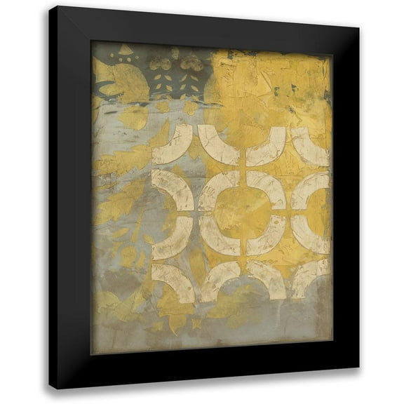 Meagher, Megan 12x14 Black Modern Framed Museum Art Print Titled - Honeysuckle II