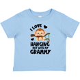 thumbnail image 3 of Inktastic Monkey I Love Hanging out with My Grammy Boys or Girls Baby T-Shirt, 3 of 5