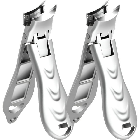 FACEGA 2Pcs Nail Clippers,Angled Nail Scissors Fingernail Clipper,Lightweight Nail Clipper,Color Mixing1