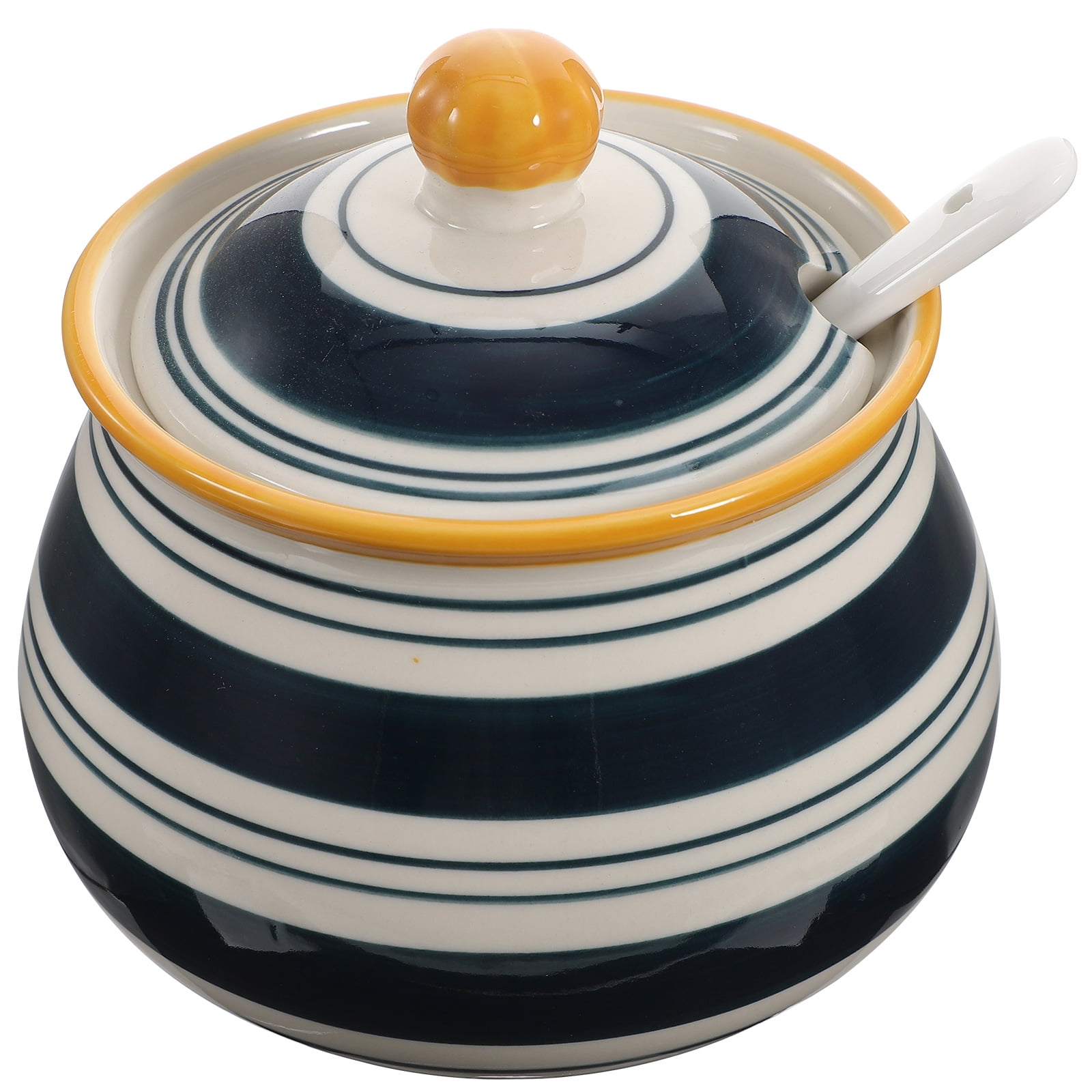 Ceramic Grease Container Oil Cooking Grease Storage Pot Ceramic Kitchen